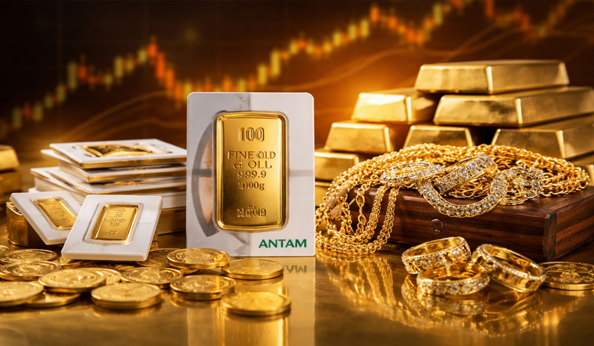 Harga Emas Antam Anjlok! Turun Rp42 Ribu, Kini Sentuh Rp2,81 Juta per Gram